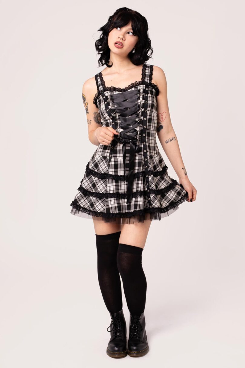 Harley Tartan Dress  Shop now at Kitty Darling