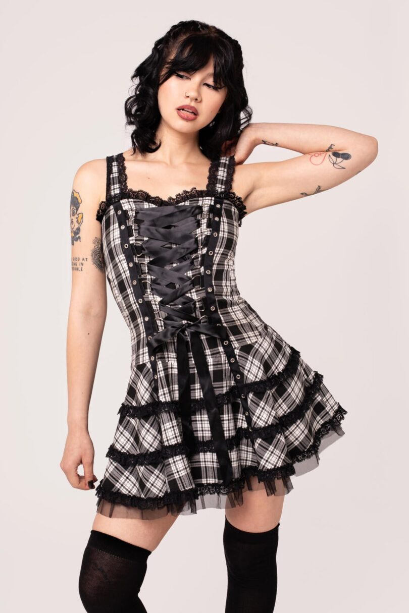 Harley Tartan Dress  Shop now at Kitty Darling