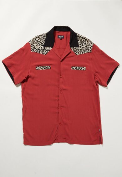 Jeffery Contrast Leo Bowling Shirt – Shirt | Kitty Darling