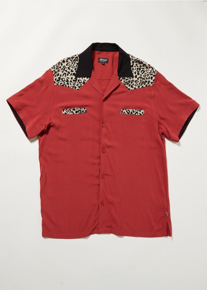 Jeffery Contrast Leo Bowling Shirt  Shop now at Kitty Darling