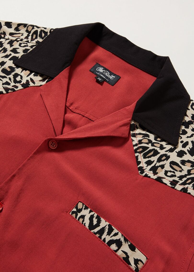 Jeffery Contrast Leo Bowling Shirt  Shop now at Kitty Darling