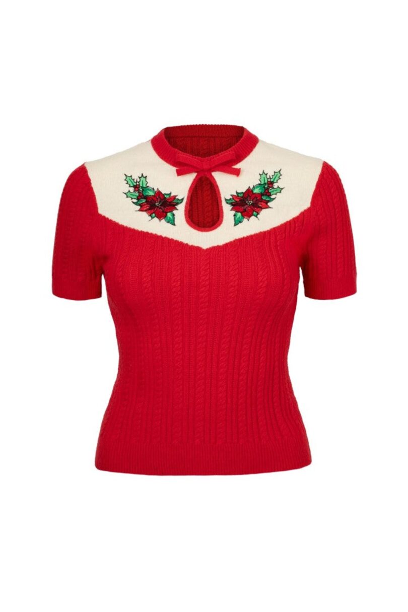 Poinsettia Top  Shop now at Kitty Darling