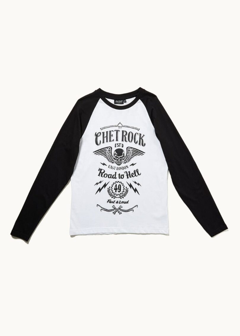 Road To Hell Raglan Sleeve T-Shirt  Shop now at Kitty Darling
