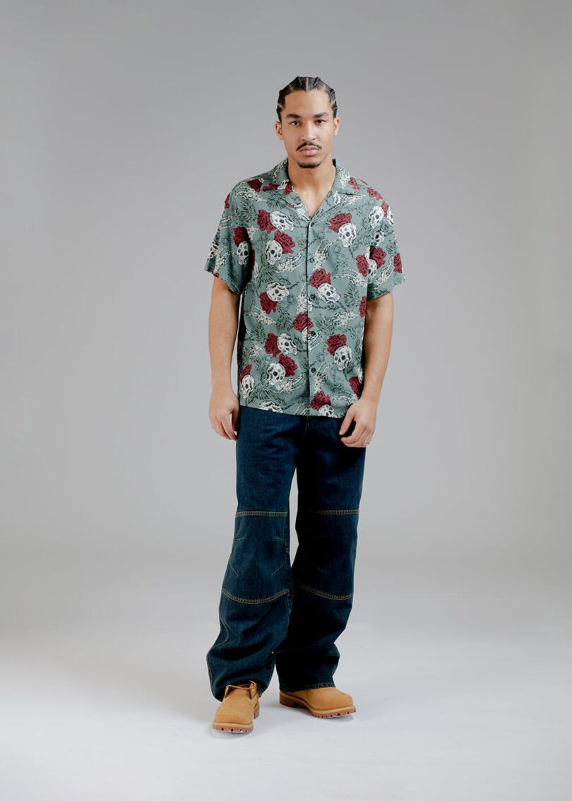 Skulls And Roses Shirt  Shop now at Kitty Darling
