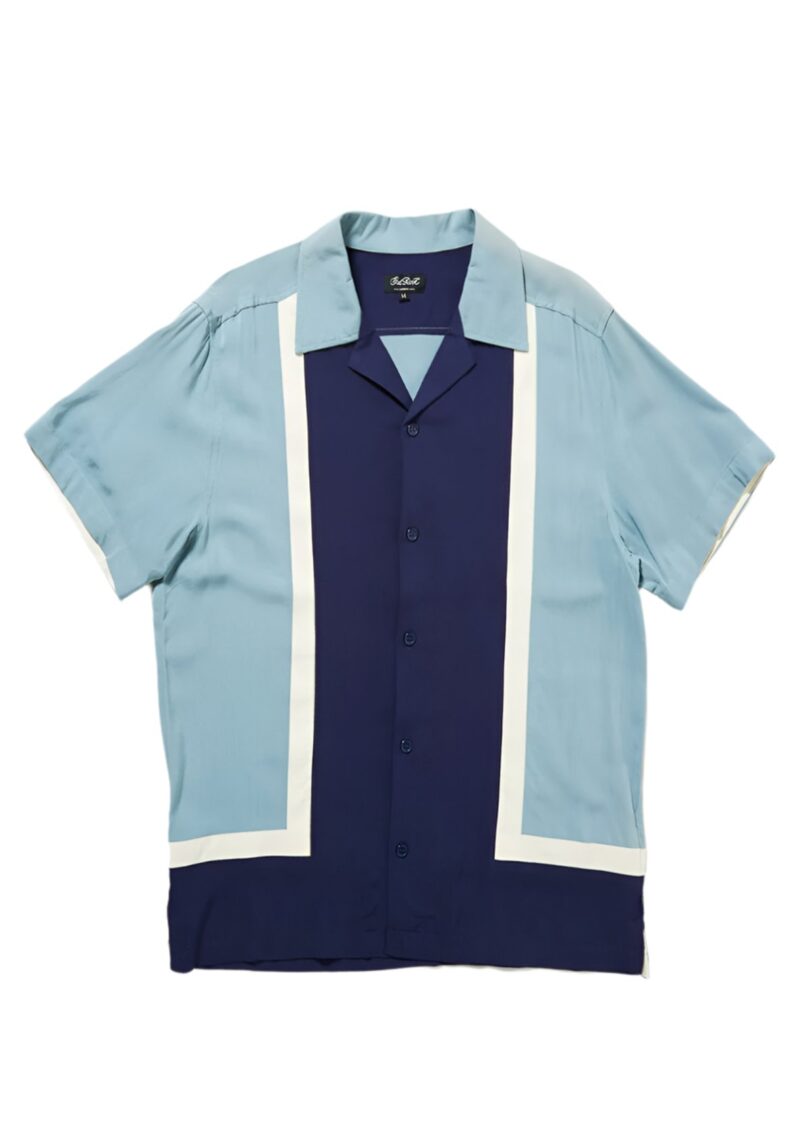 Walter Contrast Panel Bowling shirt  Shop now at Kitty Darling