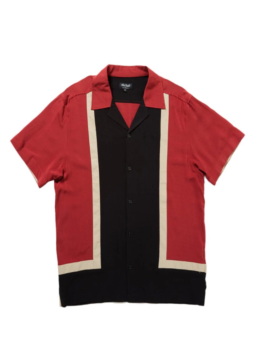 Walter Contrast Panel Bowling shirt  Shop now at Kitty Darling