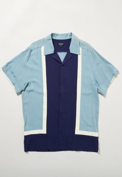 Walter Contrast Panel Bowling shirt – Shirt | Kitty Darling