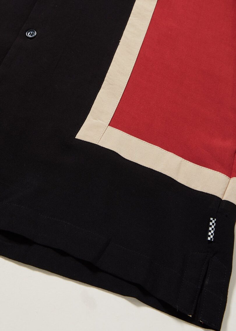 Walter Contrast Panel Bowling shirt  Shop now at Kitty Darling