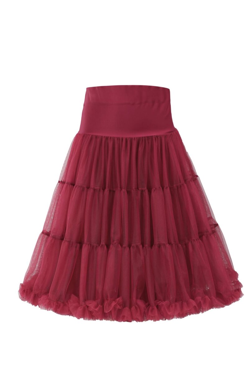 Fluffy Burgundy Petticoat  Shop now at Kitty Darling