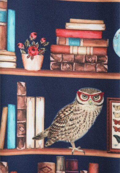 Quirky Headband in Library Book & Owl Print – Headbands | Kitty Darling