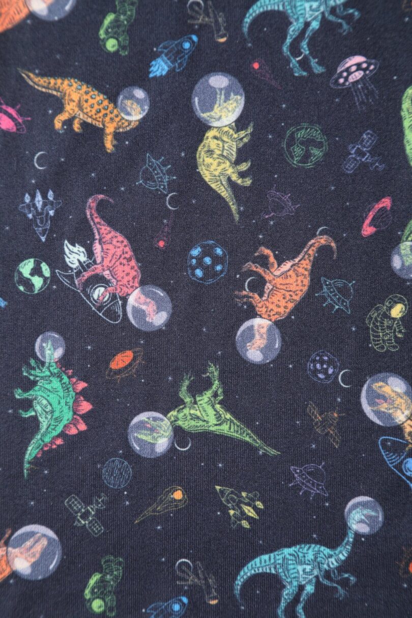 Charlotte Navy Astronaut Dinosaur Print Jumpsuit  Shop now at Kitty Darling