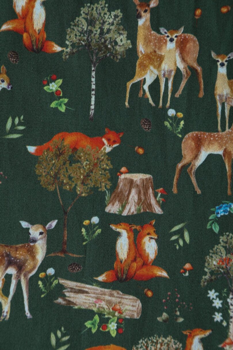 Penelope Dark Green Woodland Shirt Dress  Shop now at Kitty Darling