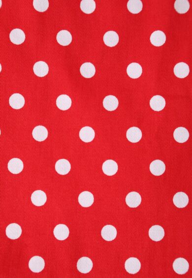 May V-neck 50s Style Swing Dress in Red Polka – Dresses | Kitty Darling