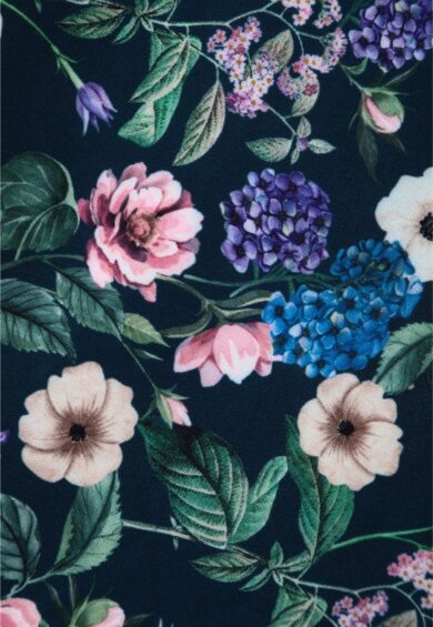 Scarlette Long Sleeves Stretchy Dress in Navy Blue Floral Print – Dresses | Kitty Darling