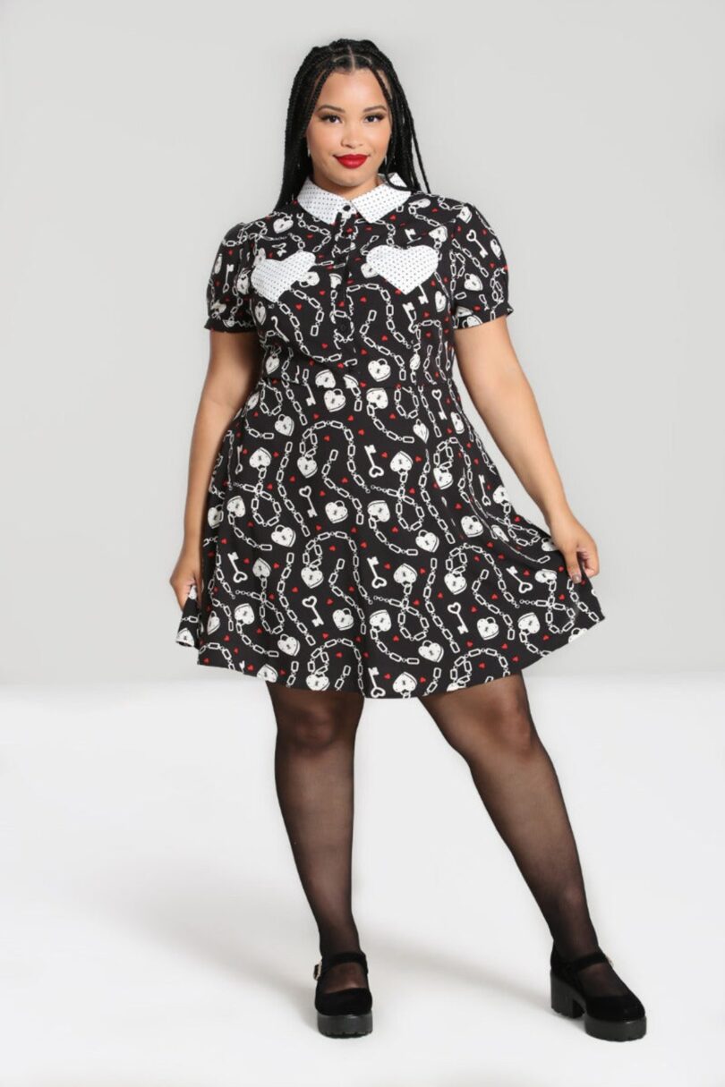 Heart Lock Mini Dress  Shop now at Kitty Darling