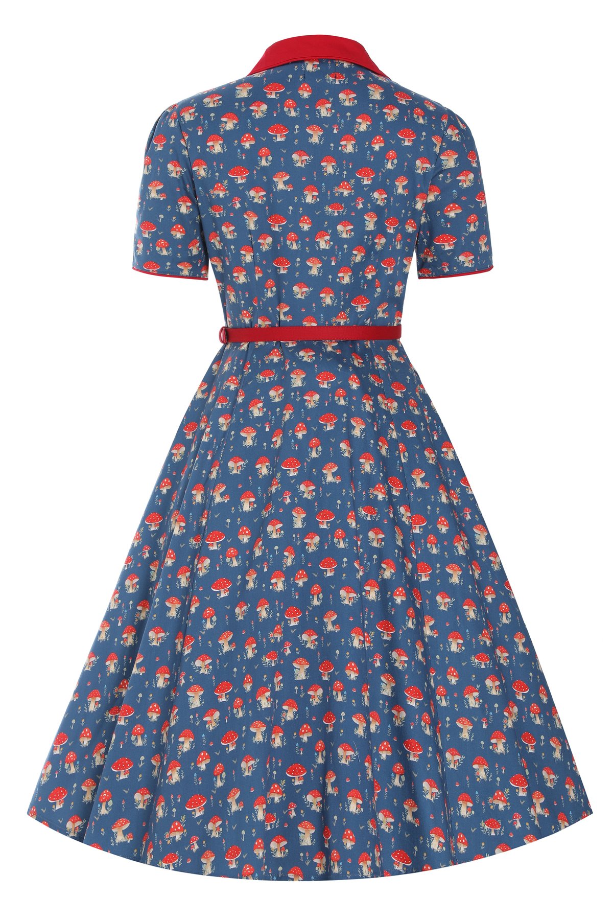 Penelope Rockabilly Navy Blue Mushroom Shirt Dress Penelope Rockabilly Navy Blue Mushroom Shirt Dress Shop now at Kitty Darling