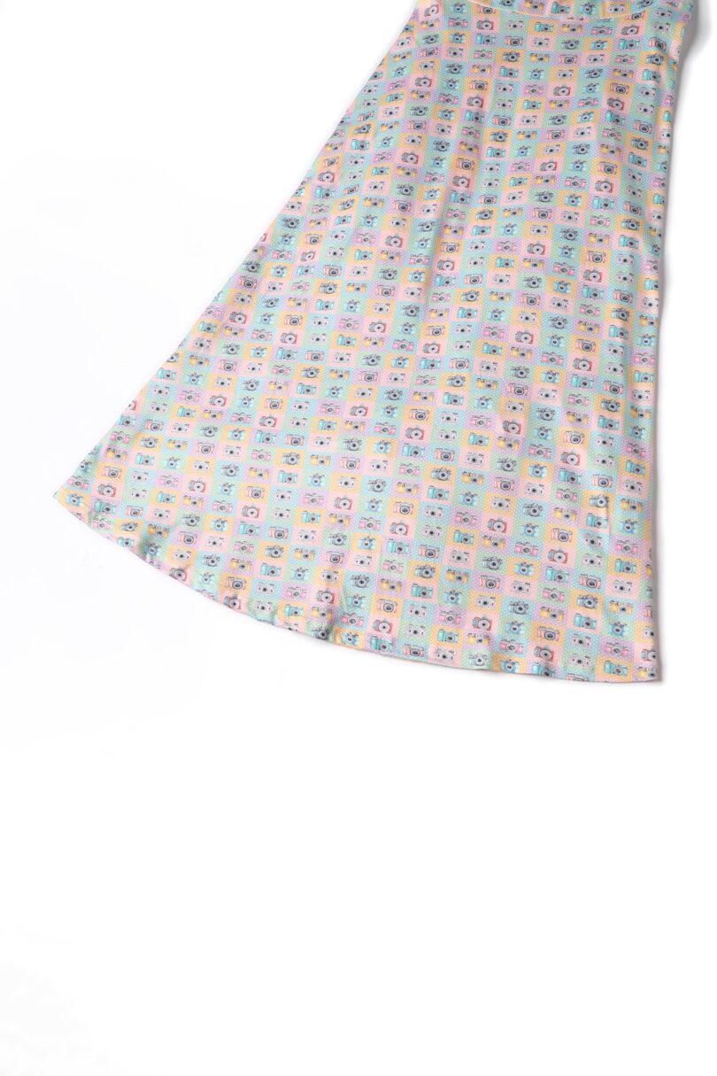 Julia Multicolor 50s Style Camera Print Swing Dress  Shop now at Kitty Darling