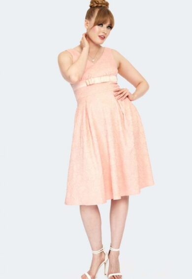 Curve Floral Lace Flare Dress – Dresses | Kitty Darling