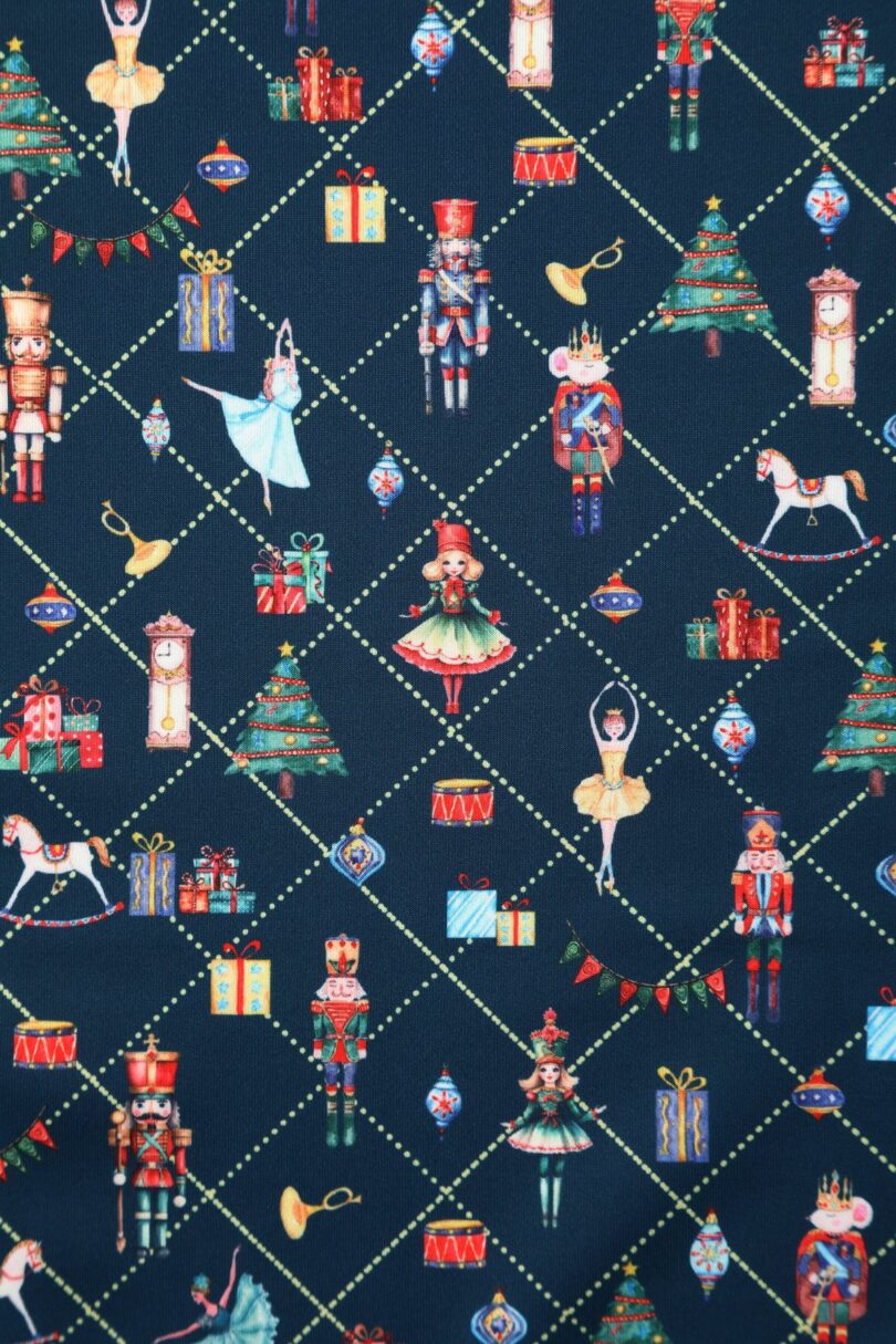 Scarlette Dark Blue Nutcracker Midi Dress  Shop now at Kitty Darling