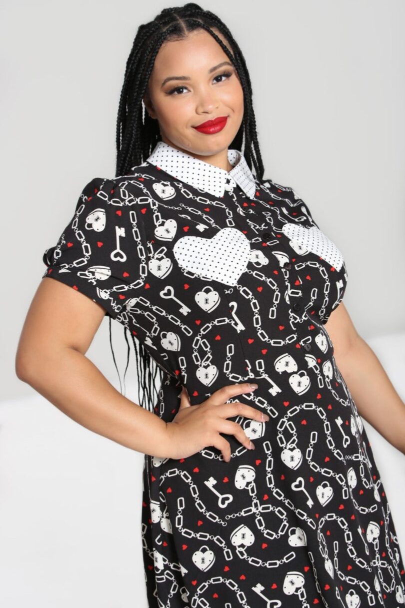 Heart Lock Mini Dress  Shop now at Kitty Darling