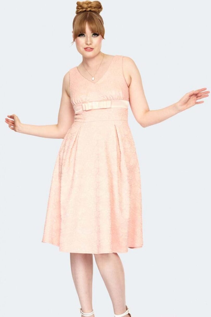 Curve Floral Lace Flare Dress  Shop now at Kitty Darling