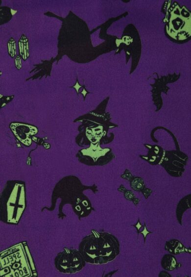 Billie Purple Wizard & Witch Long Sleeved Dress – Dresses | Kitty Darling