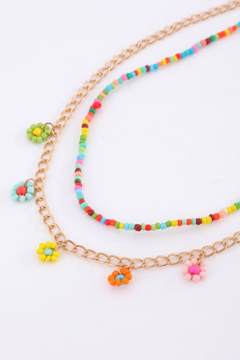 60s Style Flower Necklace  Shop now at Kitty Darling