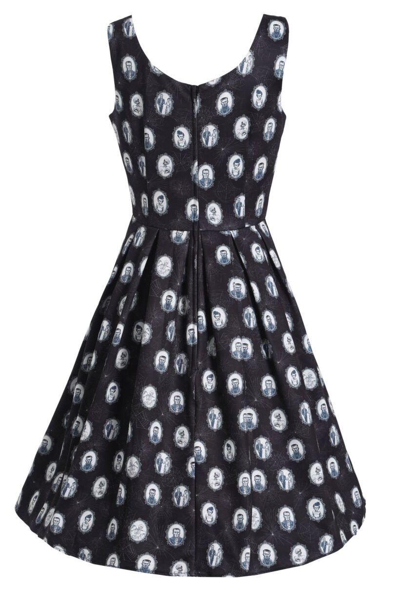 Amanda Frankenstein Black Swing Dress  Shop now at Kitty Darling