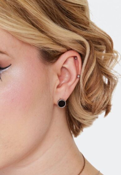 Ancient Pattern Black Studs – Jewellery | Kitty Darling