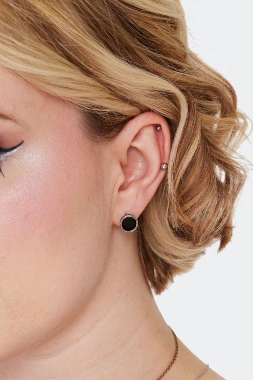 Ancient Pattern Black Studs  Shop now at Kitty Darling