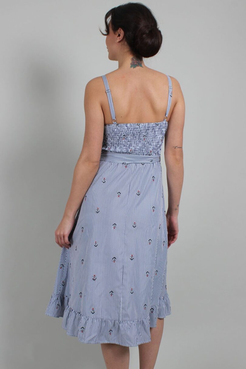 Andy Anchor Pinstripe Flare Dress  Shop now at Kitty Darling