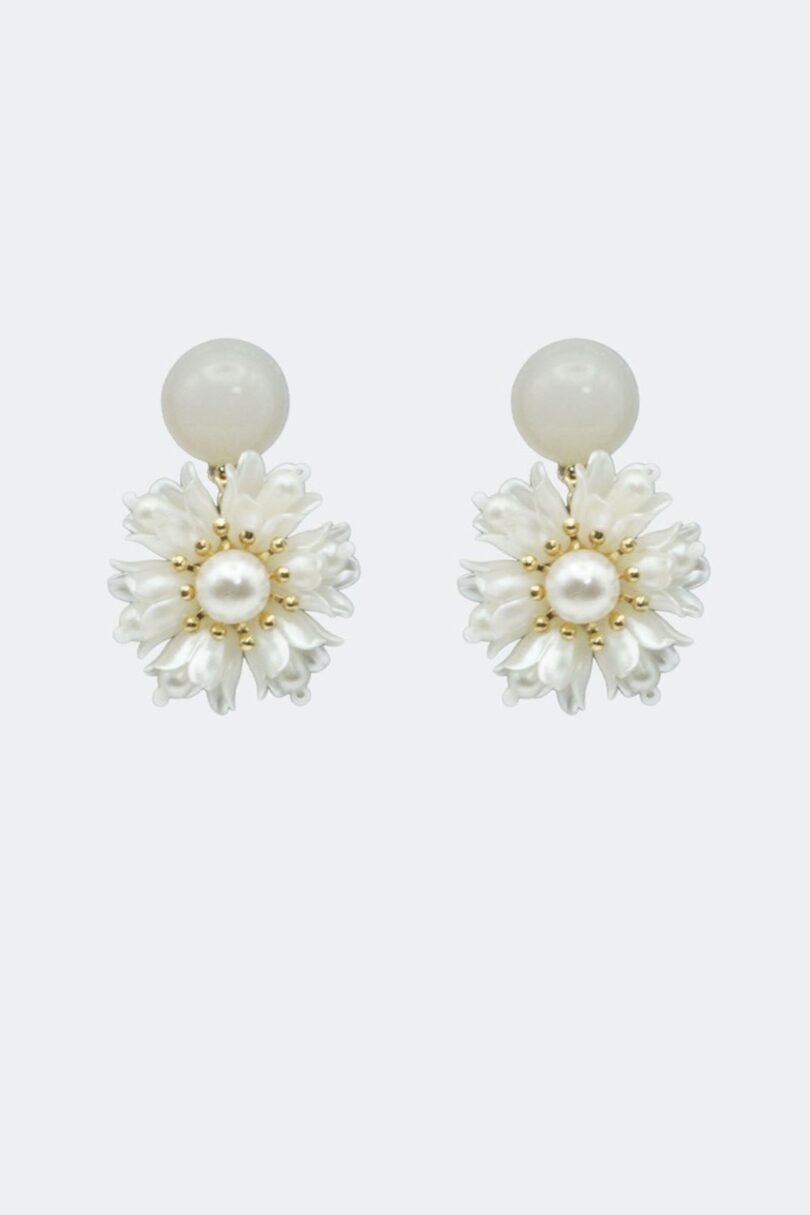 Beaded Flower Drop Earrings  Shop now at Kitty Darling