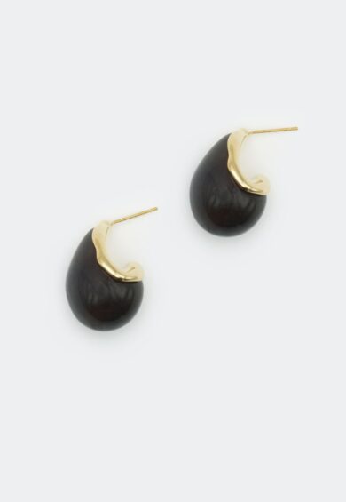 Brown Resin Teardrop Earrings – Jewellery | Kitty Darling