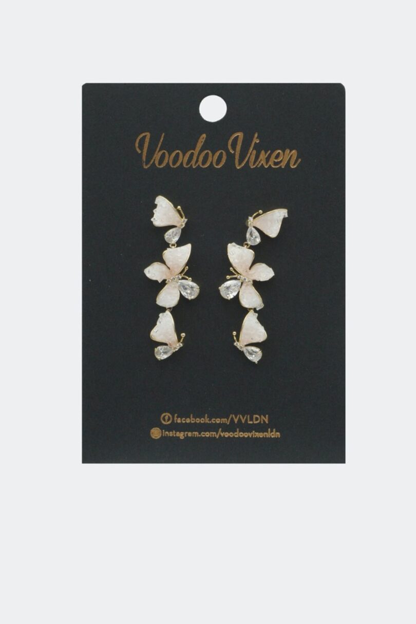 Butterfly Drop Earrings  Shop now at Kitty Darling
