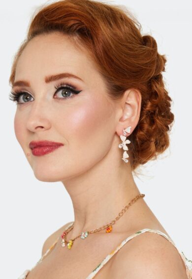 Butterfly Drop Earrings – Jewellery | Kitty Darling