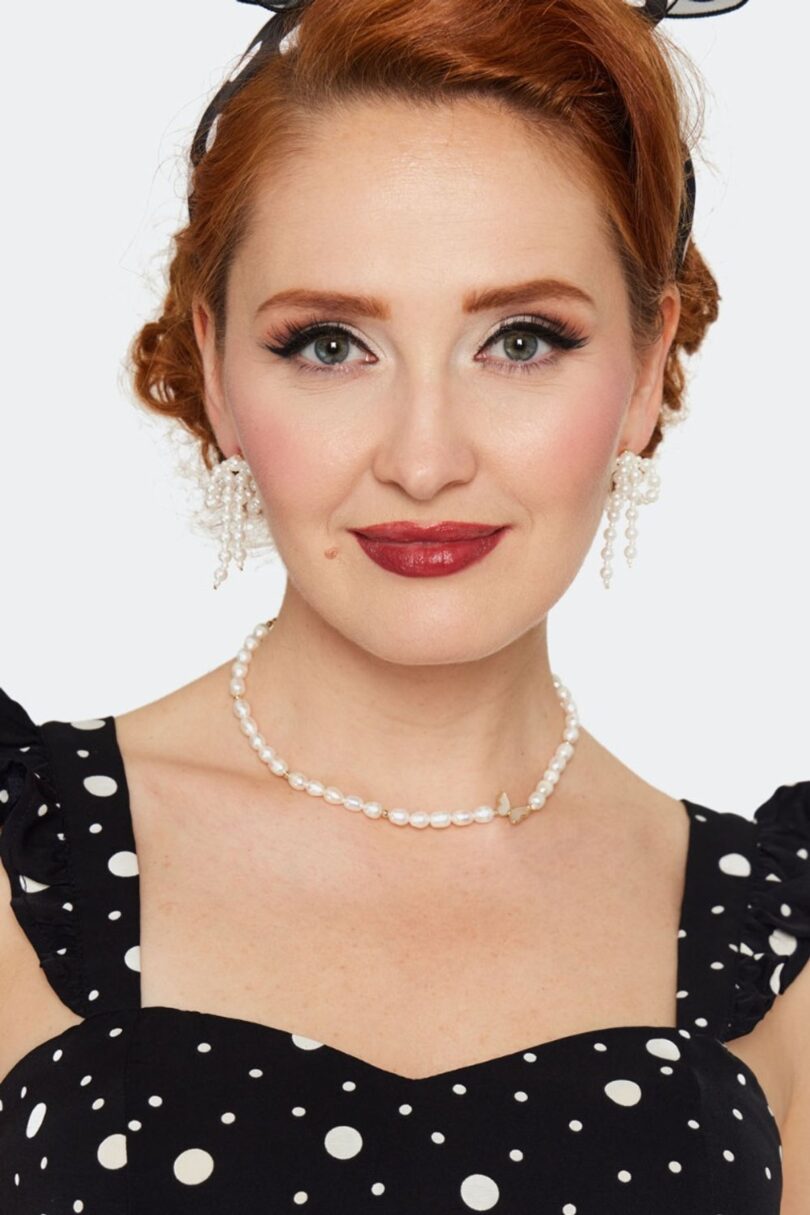 Butterfly Pearl Short Necklace  Shop now at Kitty Darling