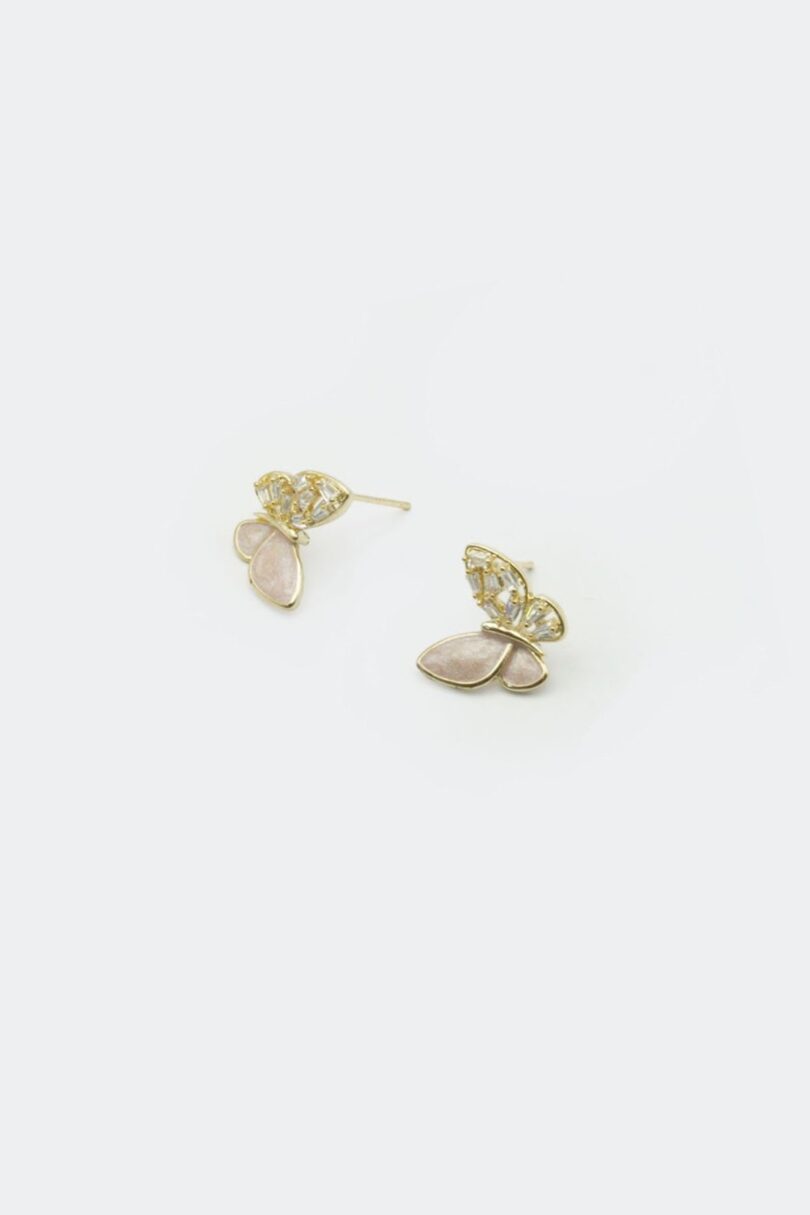 Butterfly Sparkle Stud Earrings  Shop now at Kitty Darling