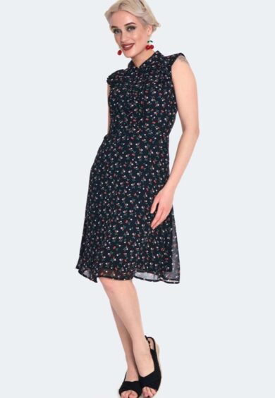 Cherry Tea Flare Dress – Dresses | Kitty Darling