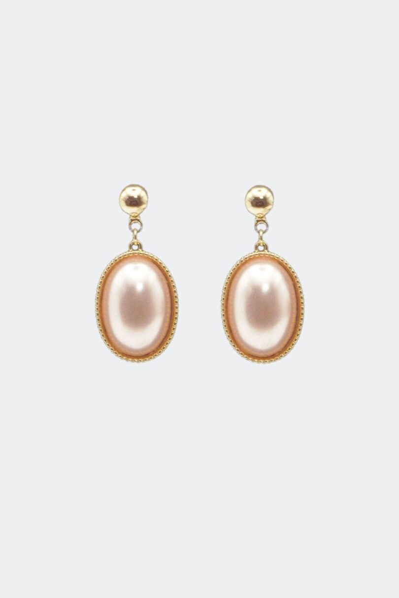 Classic Oval Pearl Drop Earrings  Shop now at Kitty Darling