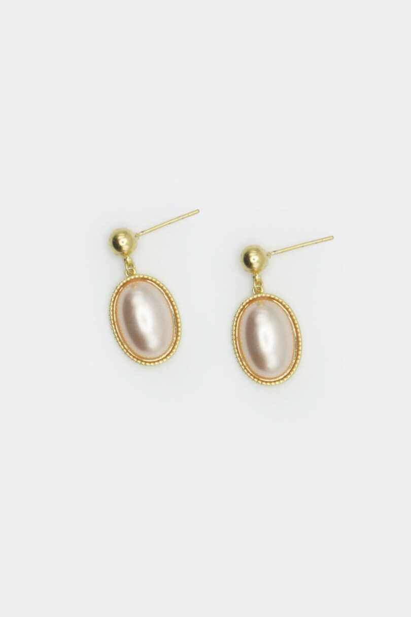 Classic Oval Pearl Drop Earrings  Shop now at Kitty Darling