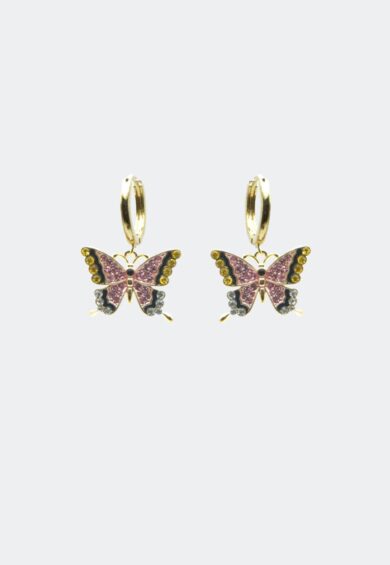 Colourful Diamante Butterfly Earrings – Jewellery | Kitty Darling