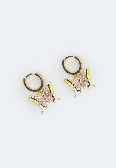 Colourful Diamante Butterfly Earrings – Jewellery | Kitty Darling