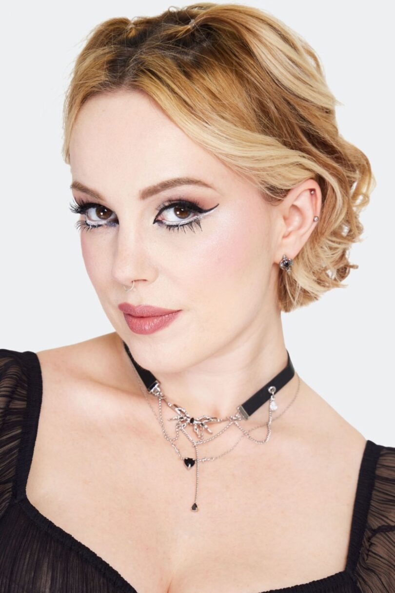 Cross And Onyx Stud Earrings  Shop now at Kitty Darling