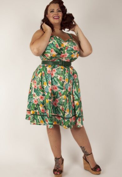 Curve Tropical Flare Dress – Dresses | Kitty Darling