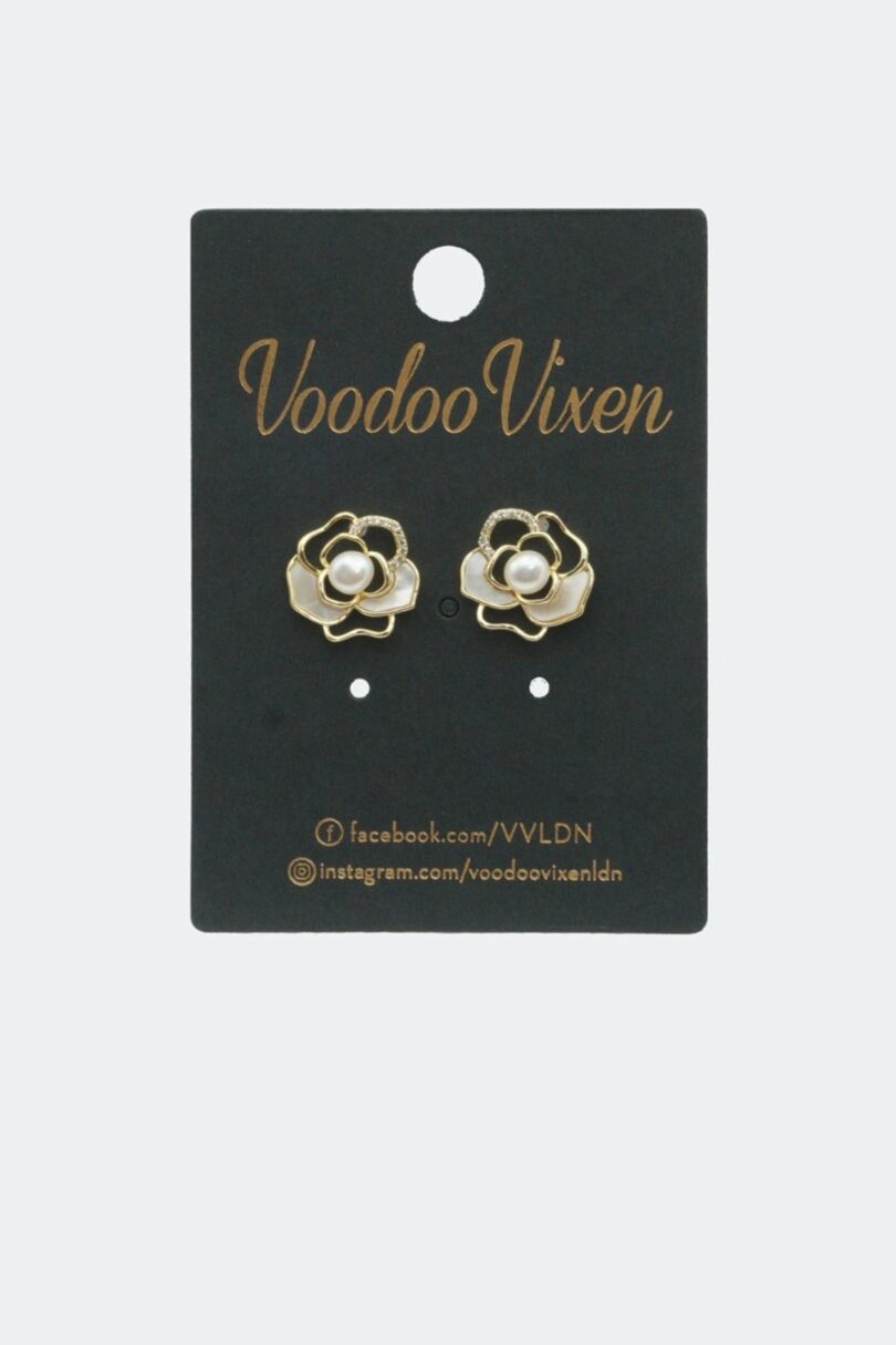 Cut Out Flower Stud Earrings  Shop now at Kitty Darling