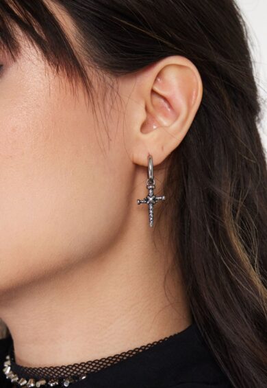 Dagger With Cross Drop Earrings – Jewellery | Kitty Darling