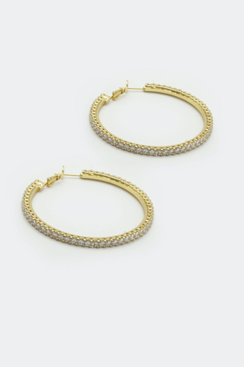 Diamante Hoop Earrings  Shop now at Kitty Darling