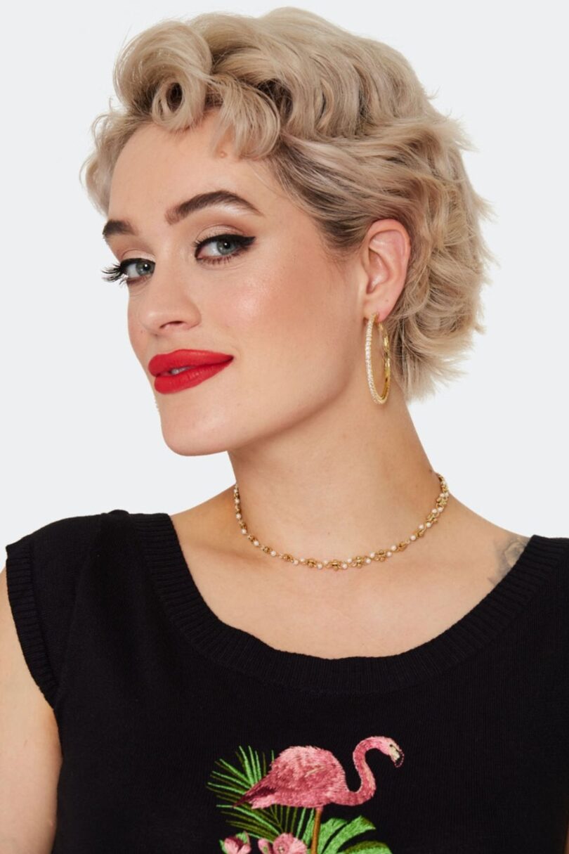 Diamante Hoop Earrings  Shop now at Kitty Darling