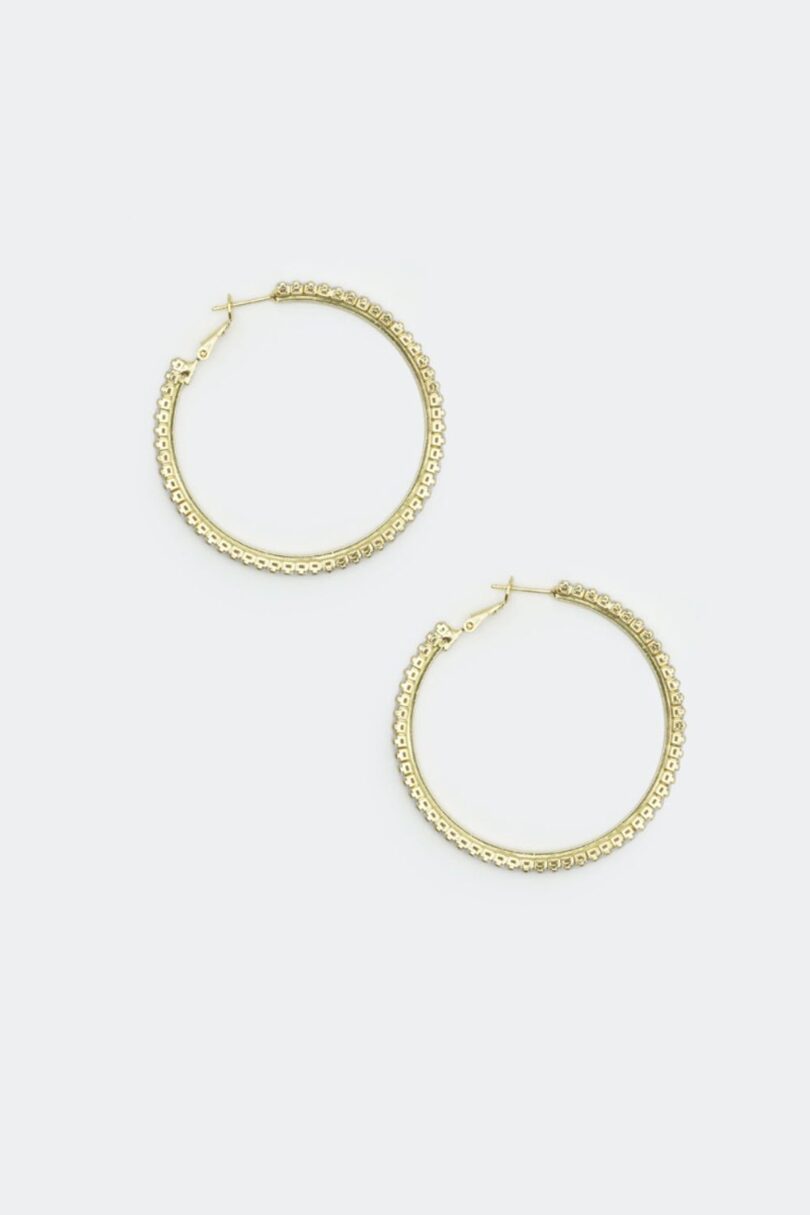 Diamante Hoop Earrings  Shop now at Kitty Darling