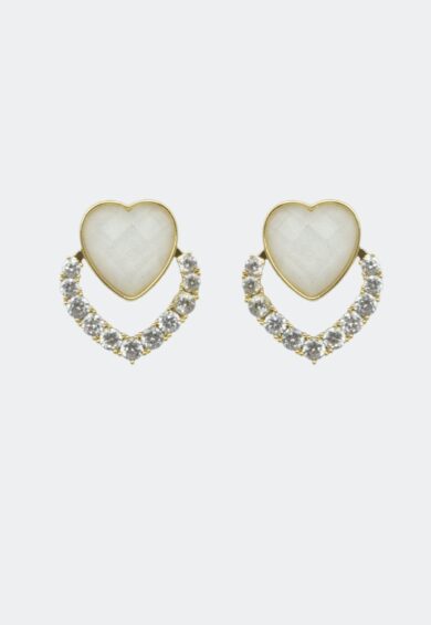 Double Heart Earrings – Jewellery | Kitty Darling